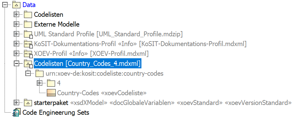 import codelisten